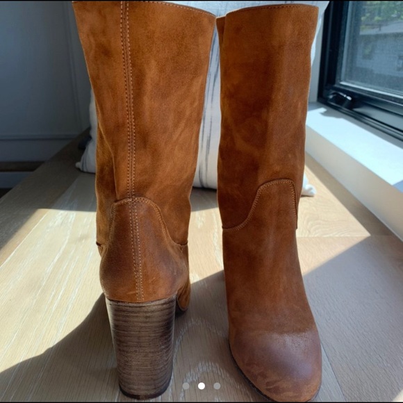 VERO CUOIO brown suede heel boot - Picture 2 of 3